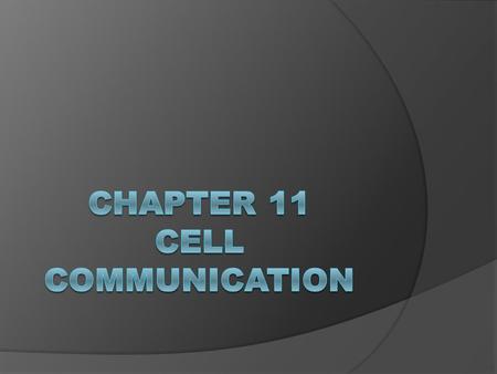 You Must Know  3 stages of cell communication Reception, transduction, & response  How G-protein-coupled receptors receive cell signals & start transduction.