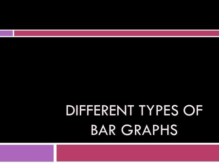 DIFFERENT TYPES OF BAR GRAPHS. Simple Bar Graph Properties: 1.Can have horizontal or vertical bars 2.Can have spacing between the bars 3.Bars must be.