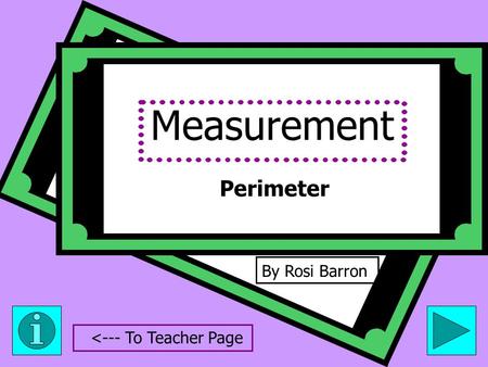 Measurement By Rosi Barron Perimeter 