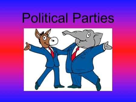Political Parties. Republican vs. Democrat What does it mean to be a Republican? What does it mean to be a Democrat?