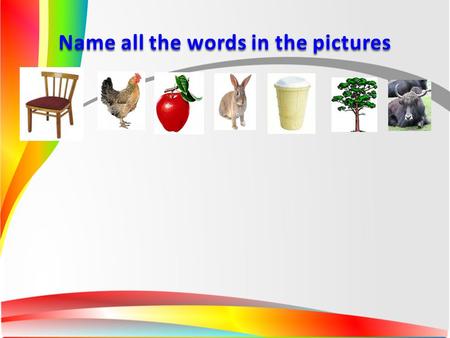 Name all the words in the pictures. A train of your success.