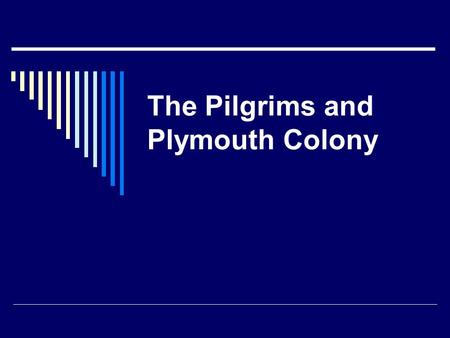 The Pilgrims and Plymouth Colony. The Pilgrims  A pilgrim is a person who makes a journey for a religious reason.  In 1608 a group of religious farmers.