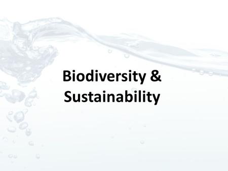 Biodiversity & Sustainability. Biomes a large naturally occurring community of flora and fauna occupying a major habitat, e.g., forest or tundra.