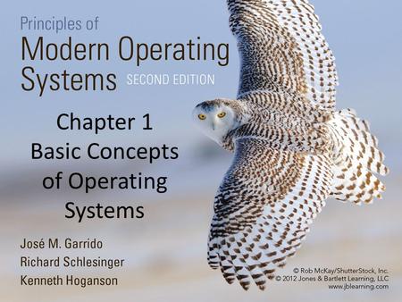 Chapter 1 Basic Concepts of Operating Systems. 2 1.1 Introduction Software A program is a sequence of instructions that enables the computer to carry.