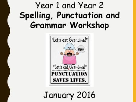 Spelling, Punctuation and Grammar Workshop