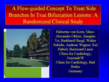 Treatment of bifurcation lesions is a complex problem Different techniques are commonly used (Y-/T-stenting, „culotte“ technique, „kissing stent“ technique…)