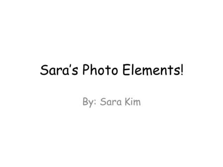 Sara’s Photo Elements! By: Sara Kim. Leading Lines The blinds lead you the sun peeking in through and also the hand and the tree tops outside. Owner: