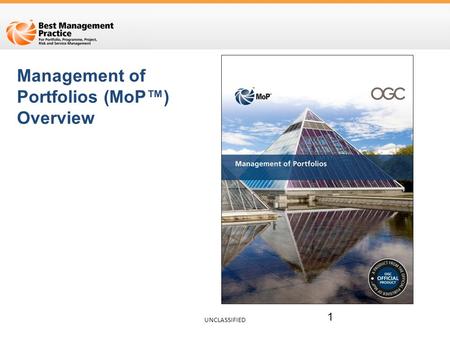 Management of Portfolios (MoP™) Overview