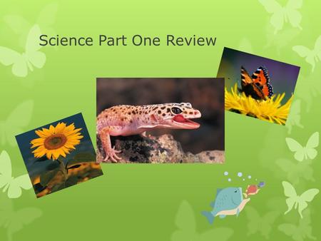 Science Part One Review. Here are some helpful studying tips 1.Study Highlighted items in your science study guide. 2.Take good notes in class and make.