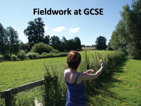 Fieldwork at GCSE. A ‘world class’ 14-16 curriculum? Extend their knowledge of locations, places and contexts Understand some key processes, concepts,