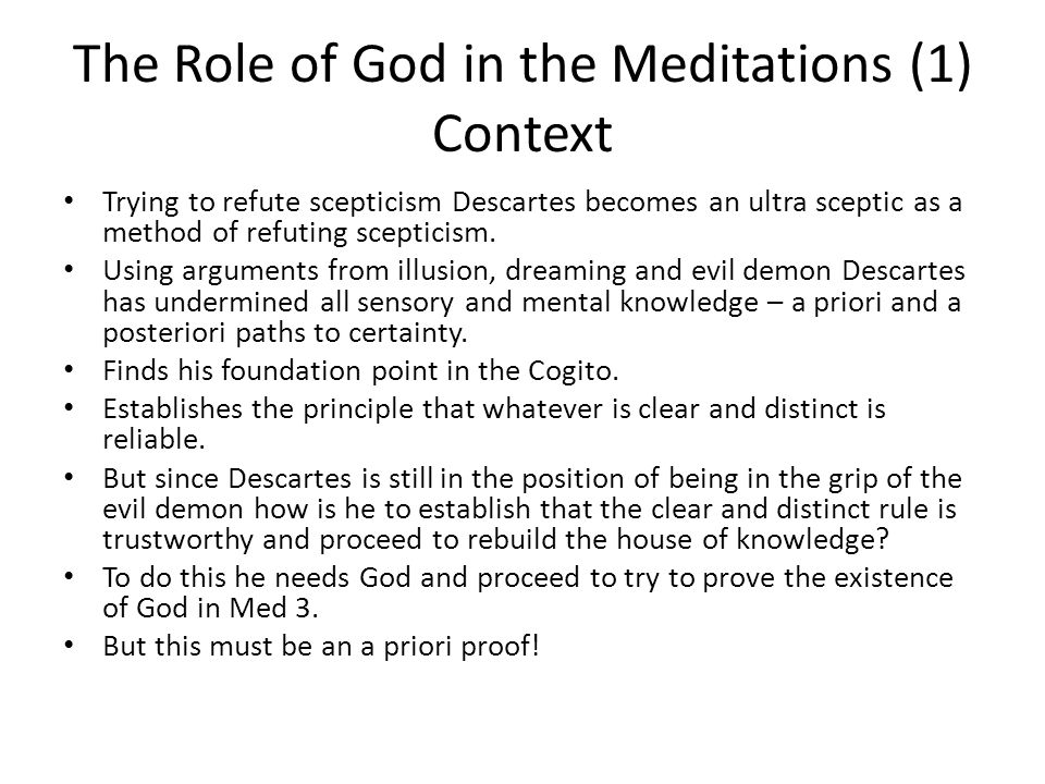 descartes second meditation outline
