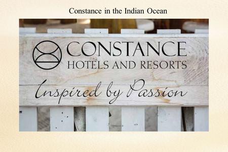 Constance in the Indian Ocean. Constance in the Indian Ocean…