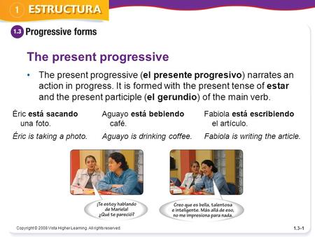 The present progressive