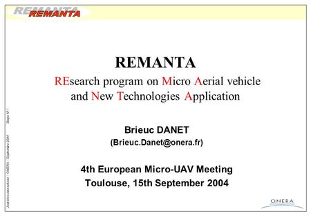 4th European Micro-UAV Meeting