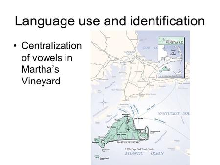 Language use and identification