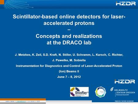 Scintillator-based online detectors for laser-accelerated protons –