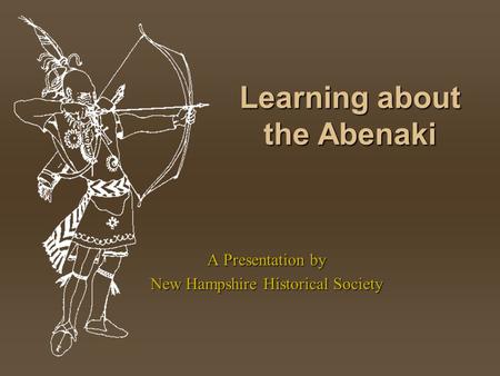 Learning about the Abenaki
