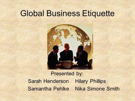 Global Business Etiquette