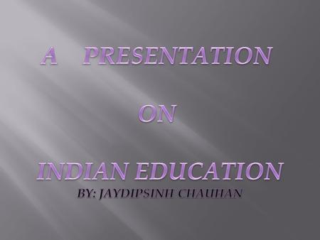 STATUS OF EDUCATION AND VOCATIONAL EDUCATION IN INDIA ASERF Apeejay Stya Education Research Foundation.
