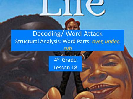 Decoding/ Word Attack Structural Analysis: Word Parts: over, under, sub 4th Grade Lesson 18.