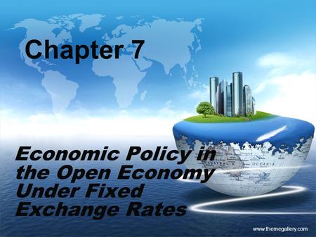 Economic Policy in the Open Economy Under Fixed Exchange Rates