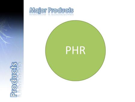 PHR An integrated value chain with the human being as the central object build on the most futuristic and highly sophisticated.NET environment, denoted.