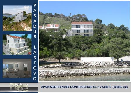 APARTMENTS UNDER CONSTRUCTION from 72.000 E (1500E/m2)