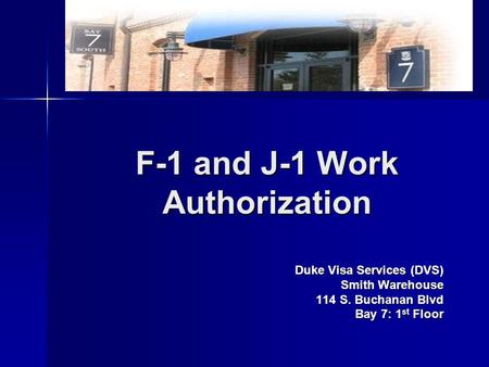 F-1 and J-1 Work Authorization