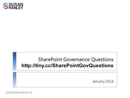 SharePoint Governance Questions