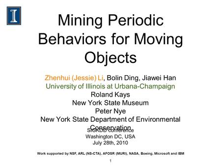 Mining Periodic Behaviors for Moving Objects