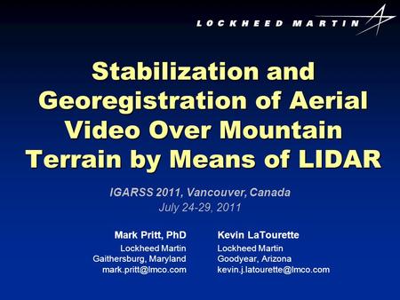 IGARSS 2011, Vancouver, Canada