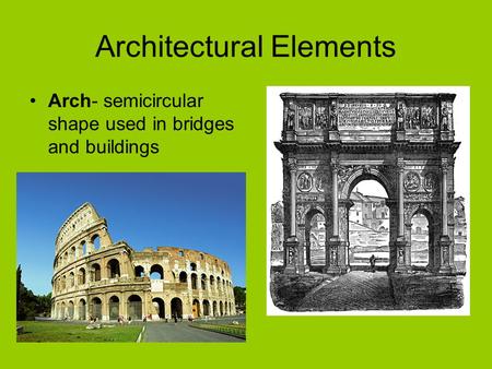 Architectural Elements