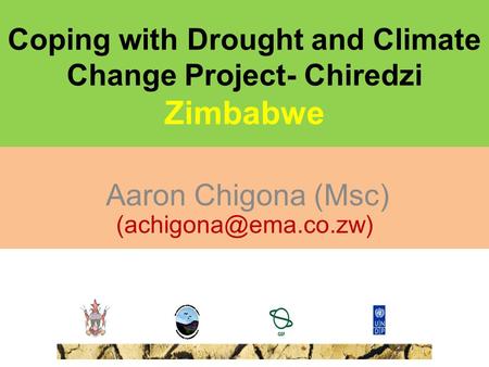 Coping with Drought and Climate Change Project- Chiredzi Zimbabwe