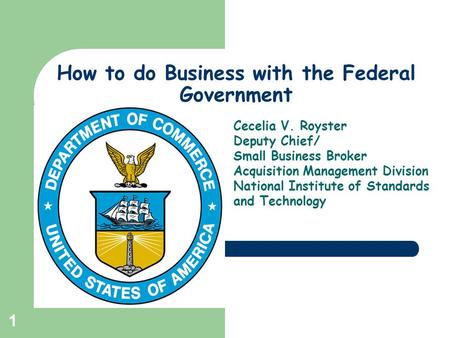 How to do Business with the Federal Government