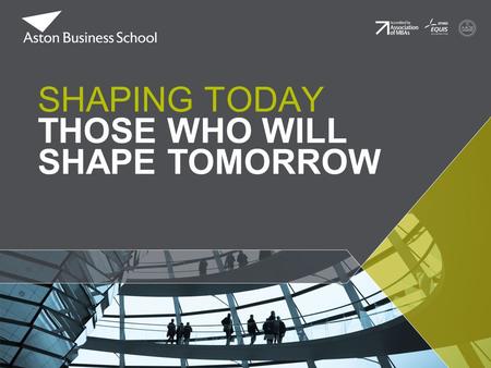 SHAPING TODAY THOSE WHO WILL SHAPE TOMORROW. Differentiation in Higher Education: Does a Background in Economics improve performance? Dr Chris Jones &