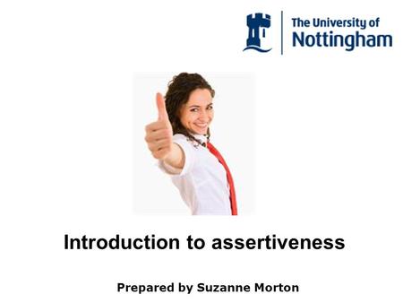 Introduction to assertiveness