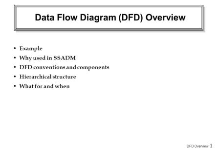 Data Flow Diagram (DFD) Overview
