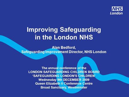 Improving Safeguarding in the London NHS