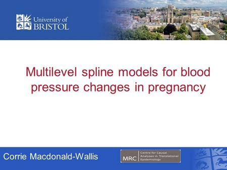 Multilevel spline models for blood pressure changes in pregnancy