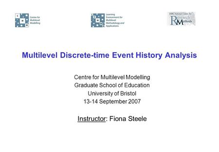 Multilevel Discrete-time Event History Analysis
