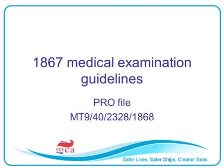 1867 medical examination guidelines PRO file MT9/40/2328/1868.