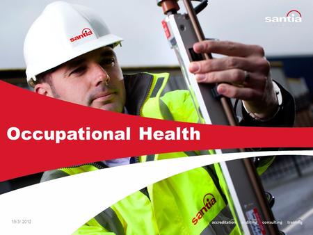19/3/.2012 Occupational Health In 1994, the UK Health & Safety Executive (HSE) estimated that the overall cost to the British economy of all work accidents.