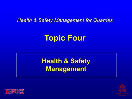 Health & Safety Management