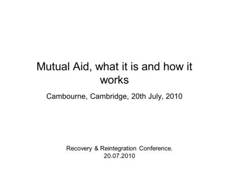 Mutual Aid, what it is and how it works