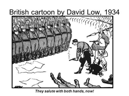 British cartoon by David Low, 1934