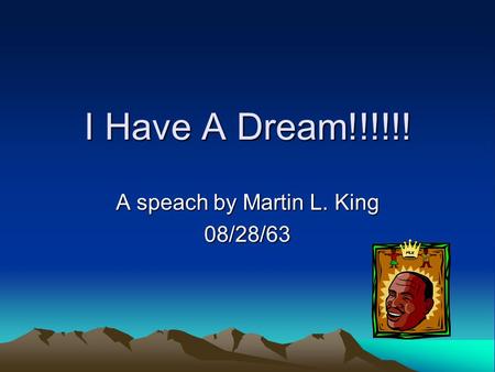 A speach by Martin L. King 08/28/63