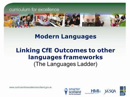 Linking CfE Outcomes to other languages frameworks