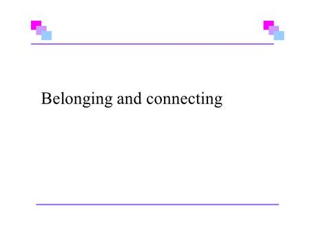 Belonging and connecting. The Aims and Principles A Stirling Perspective.