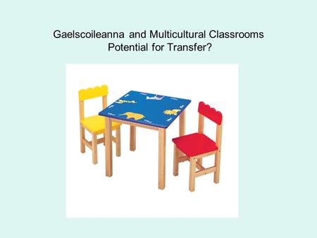 Gaelscoileanna and Multicultural Classrooms Potential for Transfer?