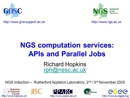 NGS computation services: APIs and.
